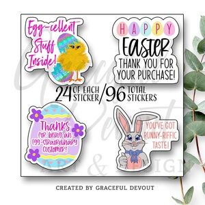 🐰 Easter Sticker Bundle Variety Pack [GD55-96]